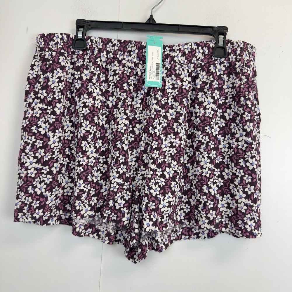 Stitch Fix MARKET‎ & SPRUCE Women's XL Tenny Extra High Rise Flowy Short Floral